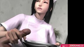 ¡Alerta de Juego! Enfermera Hentai Chupa por Tu Leche