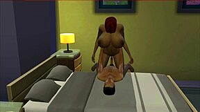 דודה ואחיין נהנים מזמן משפחתי ביחד