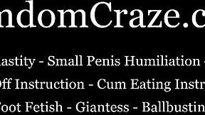 Böj dig över för min strapon i din röv, känn förnedringen