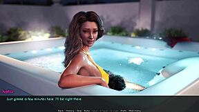 Sam vole des baisers doux à l'hôtel avec belle-mère dans jeu adulte 3D