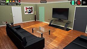 ミルフィーシティゲームプレイパート5、ビッグティッツ熟女アクション