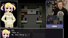 Ujeta v neumni igri pobega, panika zabava z trojčkom poljubi in creampie.