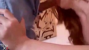 Amatir Prancis di Lingerie Satin Pink Goda Blowjob Doggy dan Deepthroat POV