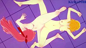 Cagalli, Lacus, Suletta, Miorine i intens lesbisk leg