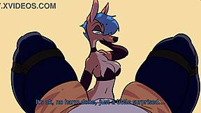 アニメで2人の女の子がベッドをシェア