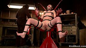 המאסטר מצווה, קחי עמוק, בייבי, בזמן שאני מענה את הפטמות שלך.