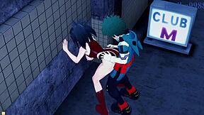 ミナ・アシド、モモ、イズクのワイルド・ヘンタイ・セックスに夢中