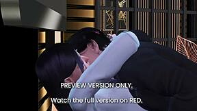 Tento 3D hentai náhľad Olivie V je taký horúci s kórejským anime! 😍