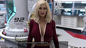 Uviaznutý vo vesmíre skúma peknú robotku