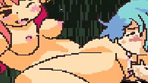 zânele își ling și fingerează pizdele în luptă de zâne