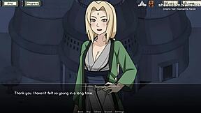 綱手とテンテン、レストランで手コキと足コキ！