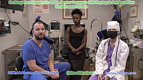 Allora, il Dottore Tampa Fa Passare a Rina Arem un Esame Ginecologico Duro. Stacy Shepard Aiuta per i Nuovi Studenti.