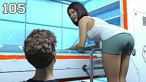 太空迷失105 - 策划与性感双性恋邻居的三人行