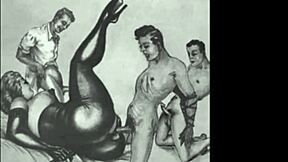 Alfabet erotis feat karakter komik vintage