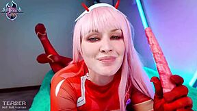 זירו טו גומרת חזק בפרנקס עם דיפ תרואט ואנל