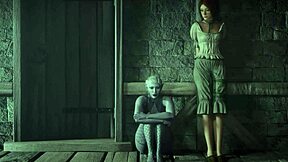 Два больших члена шокируют MILF в горячем 3D фута трисоме