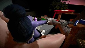 Widowmaker och Tracer leker med dildos i Overwatch-parodi