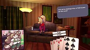 Hej, chceš vidět dvě holky svlékat se v chlupatém pokeru dnes večer?