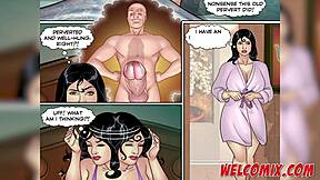 Viejo folla a dos chicas calientes con polla grande en hentai.