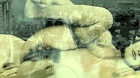 Threesome vintage sombre à Londres dans les ombres swing des années 60