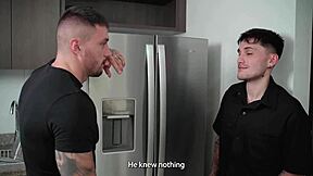 omg pibe shares his gf with two buds for xmas... tatiana álvarez milf with huge tits!!