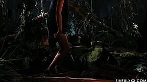 I can’t handle this jungle heat with my lover. Our wet bodies crave every wild touch under the trees.