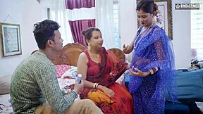 Suami India Desi ajari kamu puasin dua istri Desi sekaligus film threesome penuh